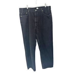 Levi's Jeans Men's Black 550 Relaxed Fit Straight Leg Cotton Rugged Size 42 x 30